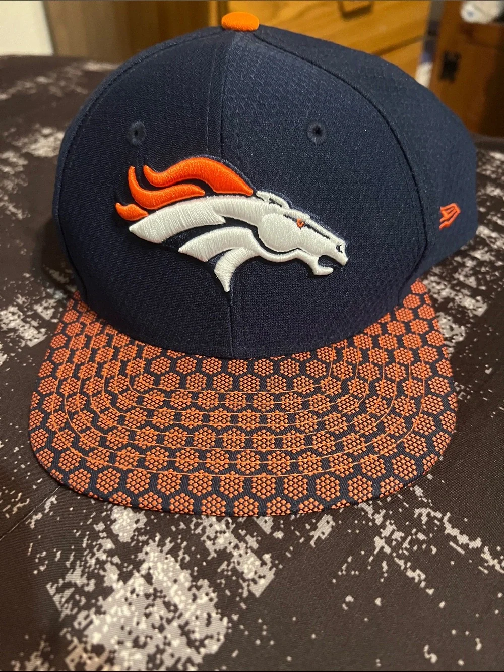 New Era Kids Denver Broncos Navy and Orange Fitted Cap
